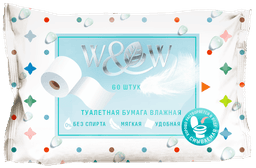 Влажная туалетная бумага W&W (60 шт.упак)