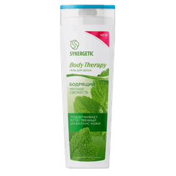 Гель для душа 380 мл SYNERGETIC Body Therapy, Мятная свежесть