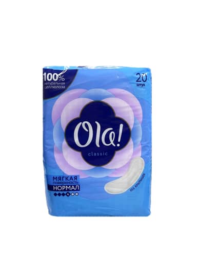 Прокладки "Ola!" Classic нормал без крылышек, 4 капли (20 шт.упак)