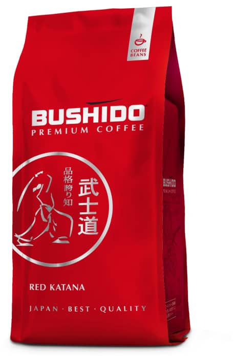 Кофе в зернах 1000 гр "Bushido" Original, красная уп.