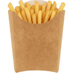 Коробка для картофеля фри 120 г 02 FRY L Pure Kraft 126*50*135 мм OSQ FRY L