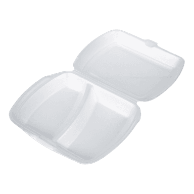 Ланч-бокс 2-секции LB max-2/255*190*70 мм БЕЛЫЙ ЭКО УП