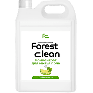 Концентрат для мытья пола 5 л "FOREST Clean" канистра Лайм и мята