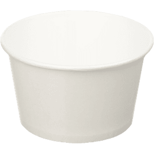 Контейнер/салатник/супница бумажный круглый 500 мл OSQ Round Bowl D-100 мм БЕЛЫЙ, для супов и мороженого, без крышки