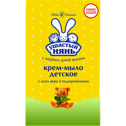Крем-мыло кусковое 90 г туалетное "Ушастый Нянь", Алоэ арт. 10199 Крем-мыло кусковое 90 г туалетное "Ушастый Нянь", Алоэ арт. 10199