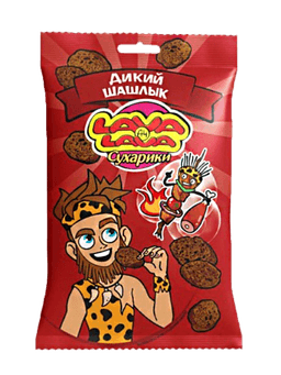 Сухарики "LAVA LAVA" 30 г ассортимент, Говядина/шашлык Сухарики "LAVA LAVA" 30 г ассортимент, Говядина/шашлык