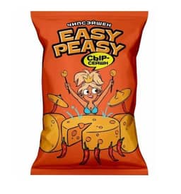 Чипсы "Easy Peasy" 50 г ассортимент, Сыр Чипсы "Easy Peasy" 50 г ассортимент, Сыр