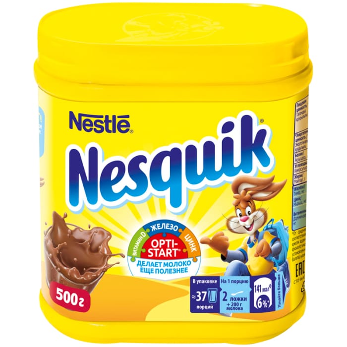 Какао-напиток 500 гр "Nesquik" Opti-star пластик Какао-напиток 500 гр "Nesquik" Opti-star пластик