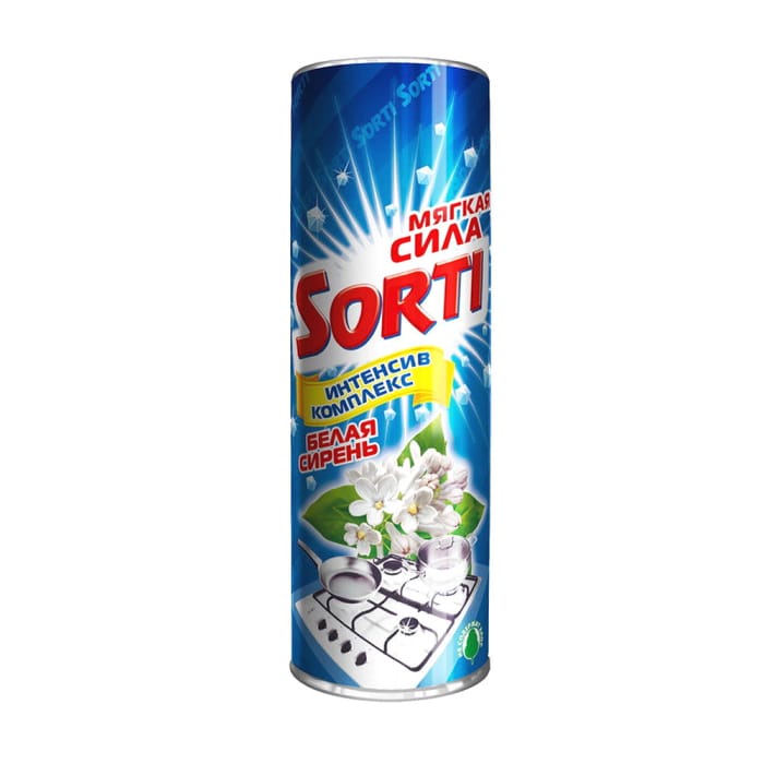 Чистящее средство 500 г "Sorti" порошок, Белоснежный белый Чистящее средство 500 г "Sorti" порошок, Белоснежный белый